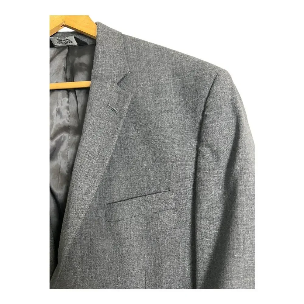 Jos. A. Bank Gray Wool Blazer Sport Coat 46 long Preppy Career Twee